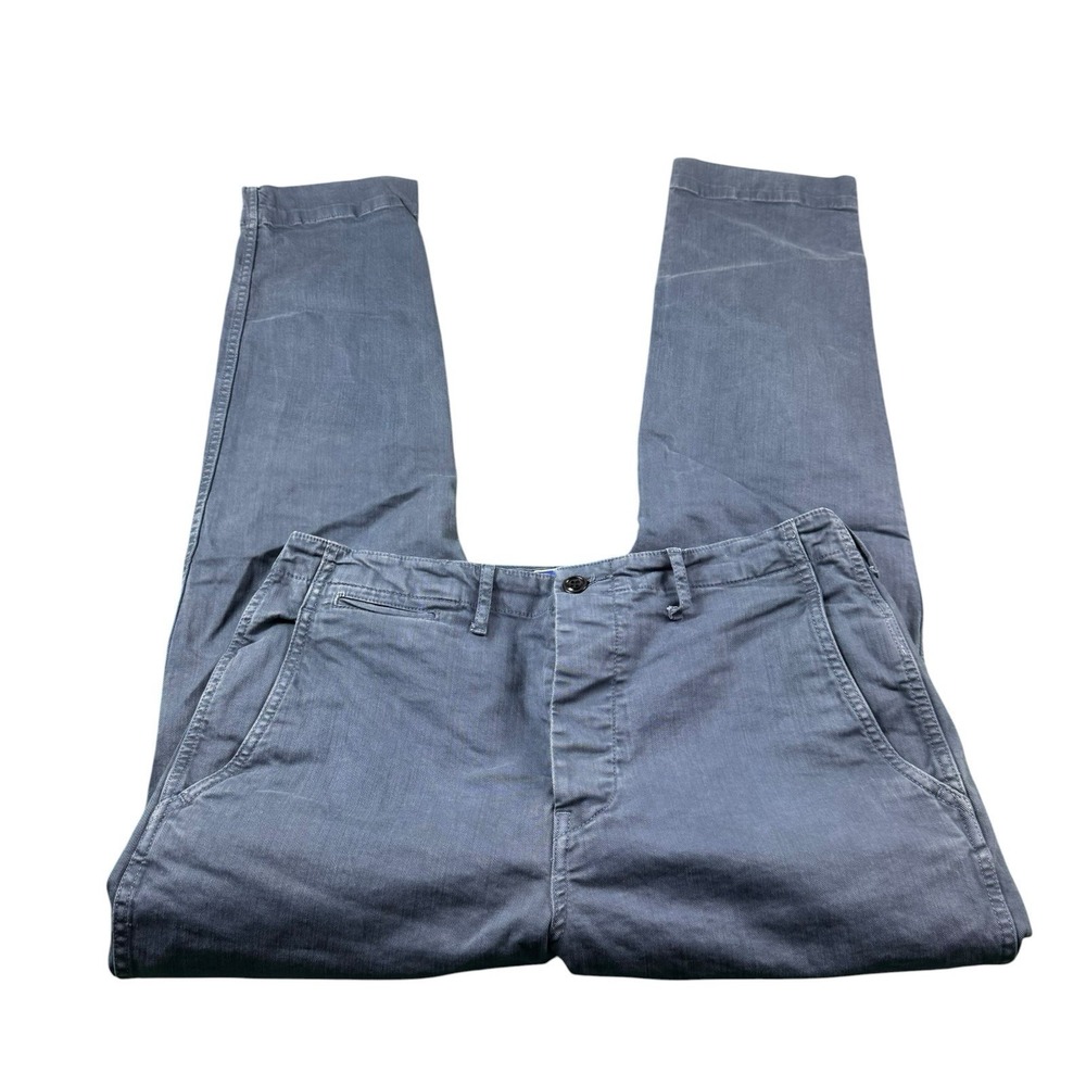 Best Made Co. Blue Heavy Canvas Men's Button Fly Workwear Chino Size 34x34‎